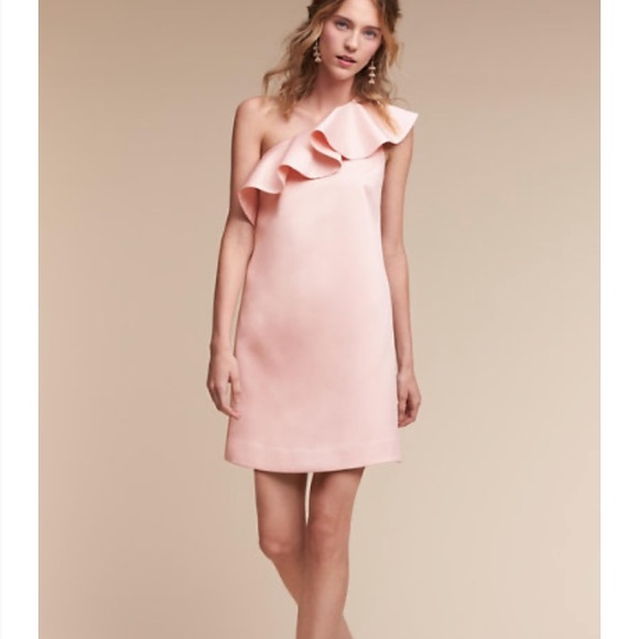 BHLDN HITHERTO ROMANE ONE SHOULDER DRESS Sz 16